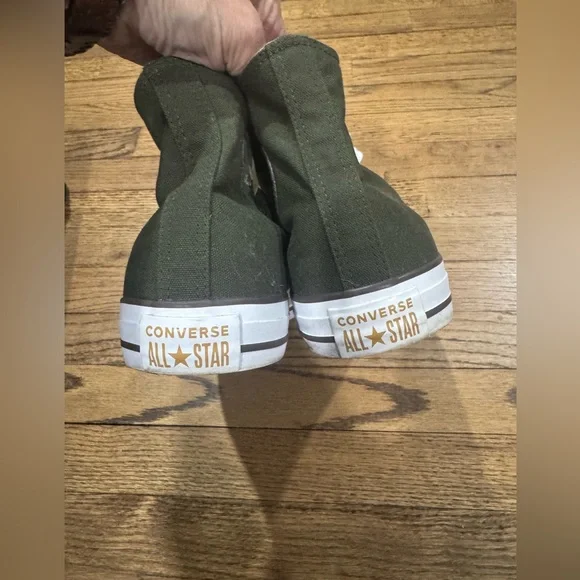 Converse All Star Utility Green/Teak/White Mens 10 Women’s 12 - Picture 8 of 15